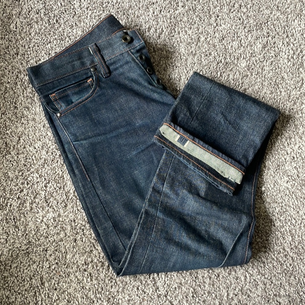 AB Fits 1195 Tapered Selvedge Denim Jeans Size 29